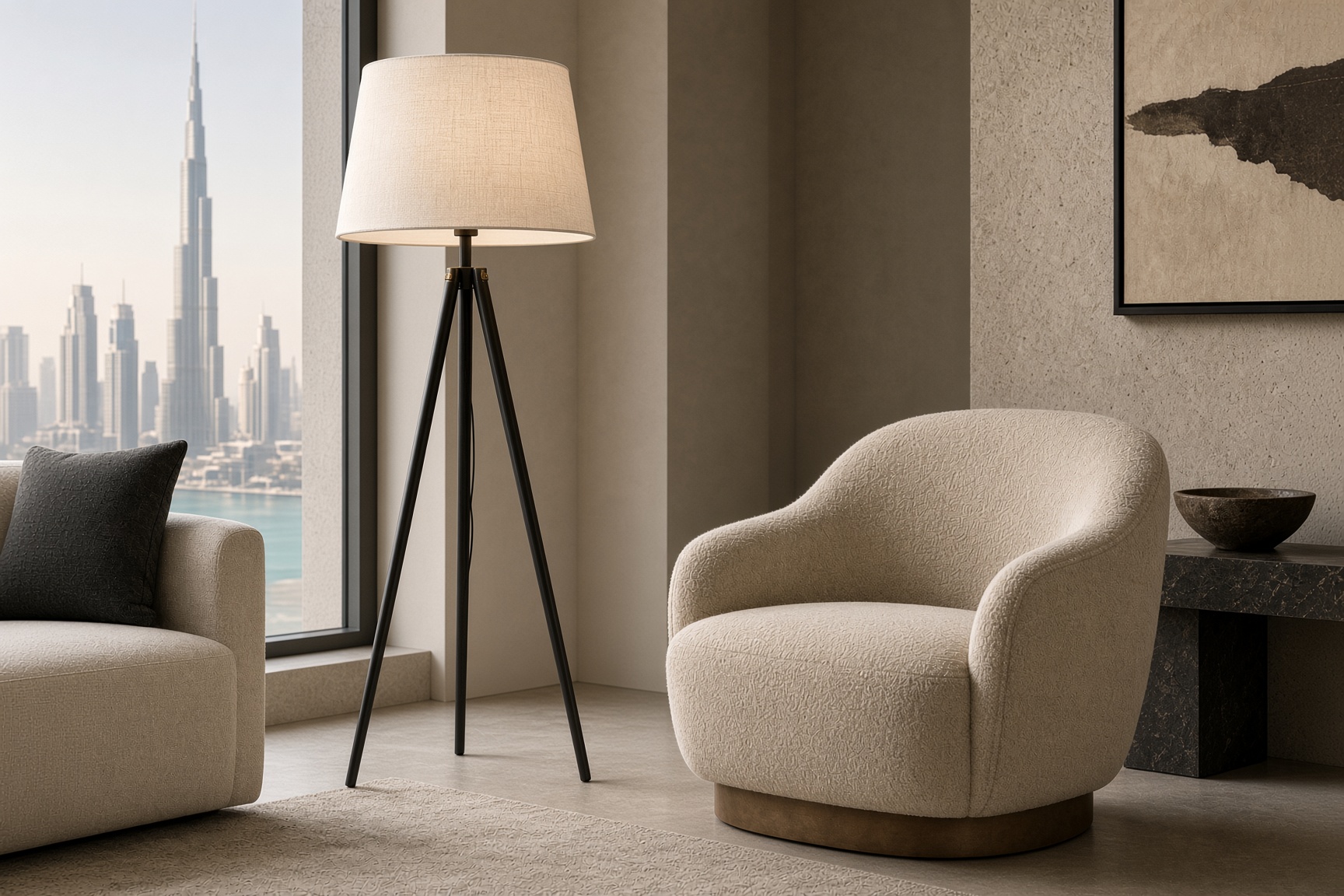 NYMÅNE Floor lamp, Angle