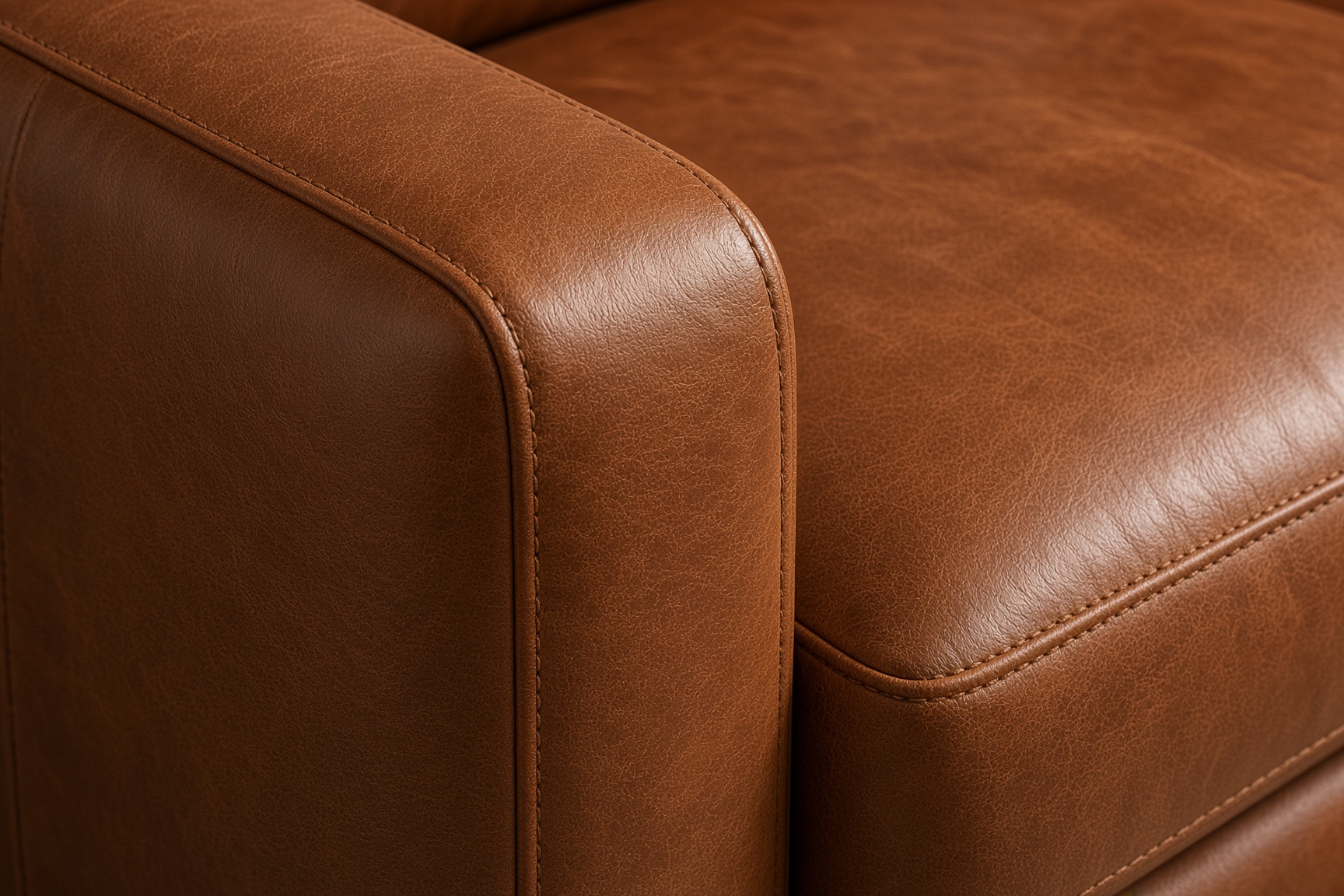 Iago Leather Sofa, Detail
